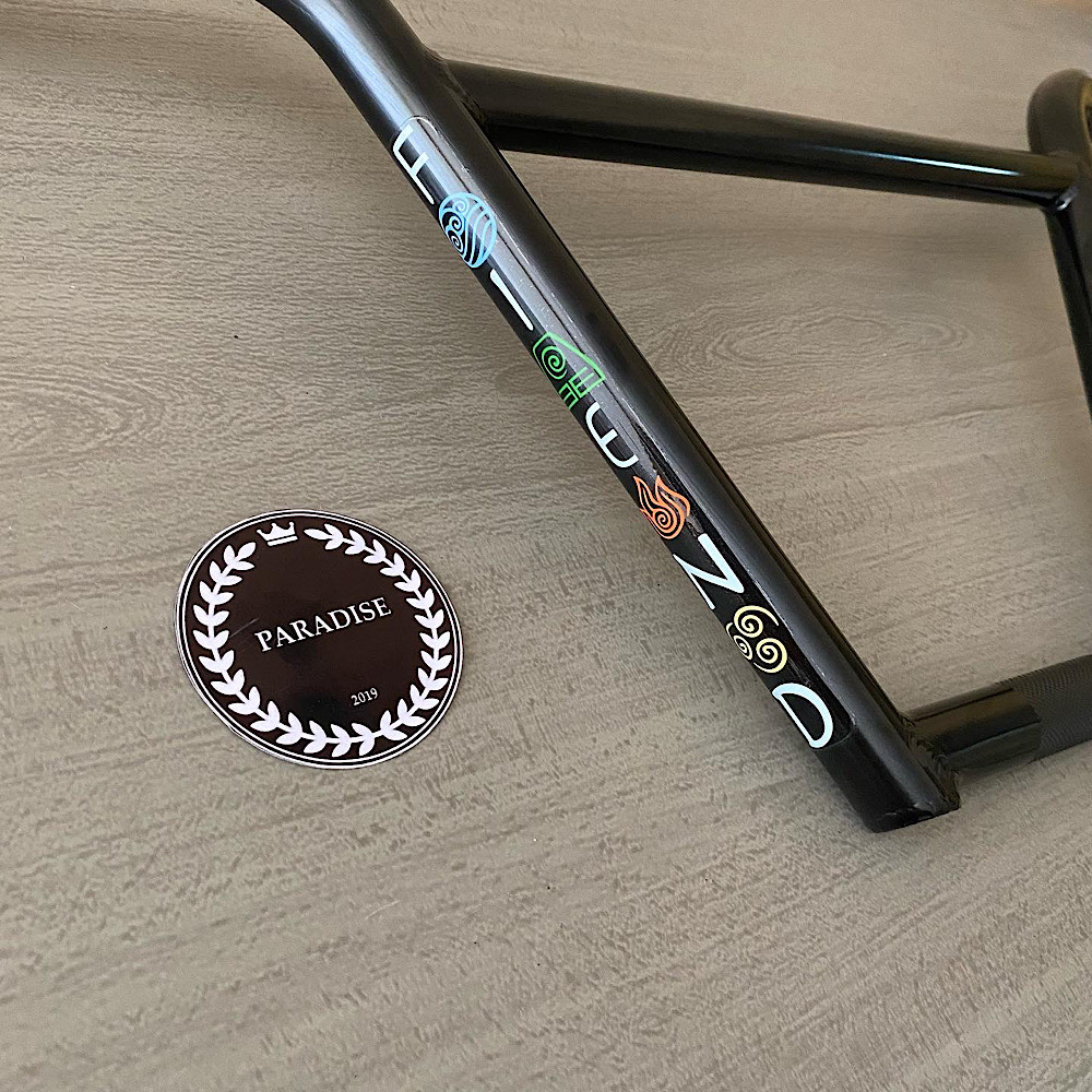 Manubrio S&M BMX FU 4PZ – Nero/Viola/Crudo/Blu Cielo/Rosa – Cromoly 22.2 Mm